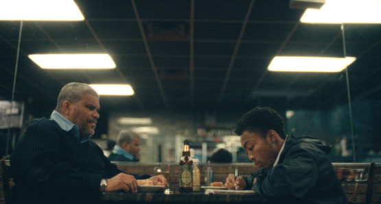 Luis Guzmán and Asante Blackk in a scene from Story Ave